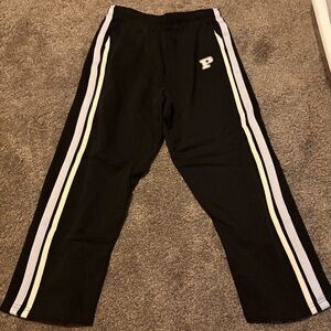 Black Bottoms with White Stripes